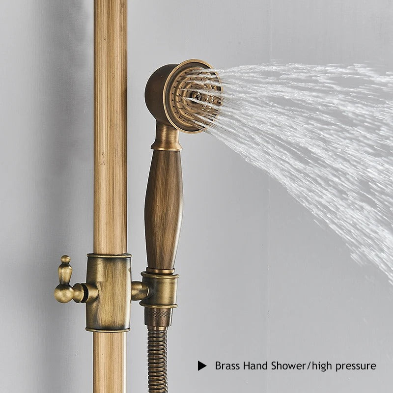 Rain Shower Brass Shower Faucet – Thermostatic Adjustable