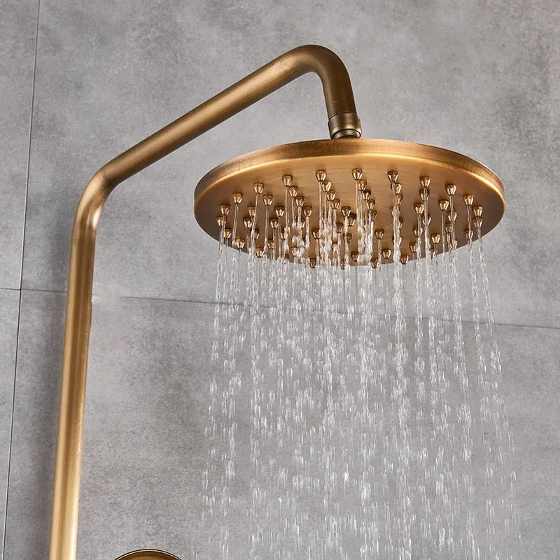 Rain Shower Brass Shower Faucet – Thermostatic Adjustable