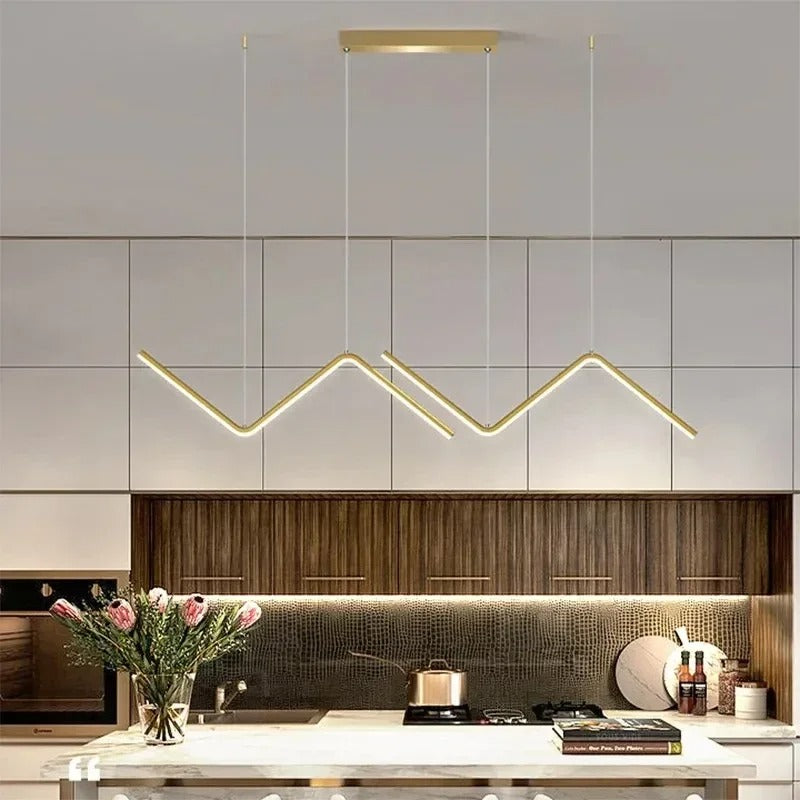 Modern LED Pendant Light | 90cm Dual Arm Design