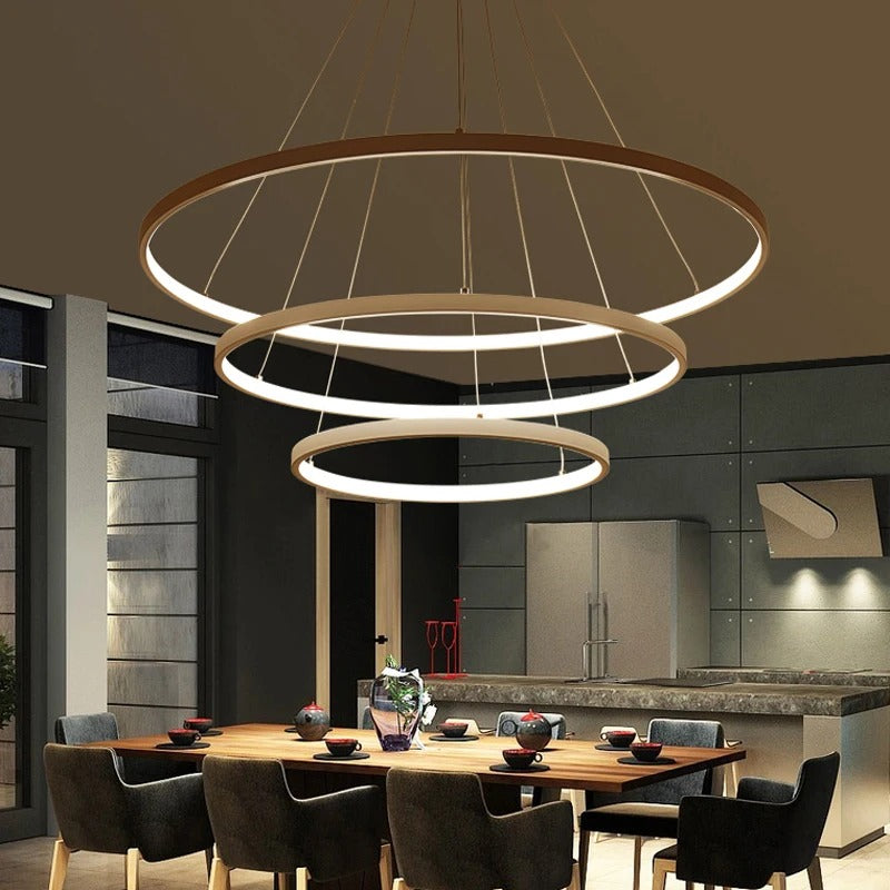 Modern LED Pendant Lamp multiple Rings