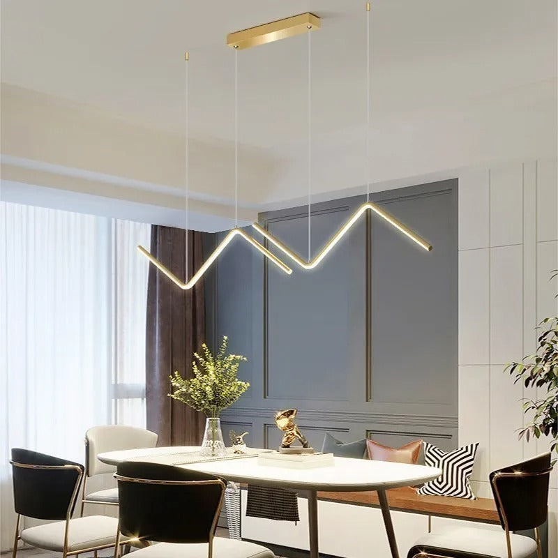 Modern LED Pendant Light | 90cm Dual Arm Design