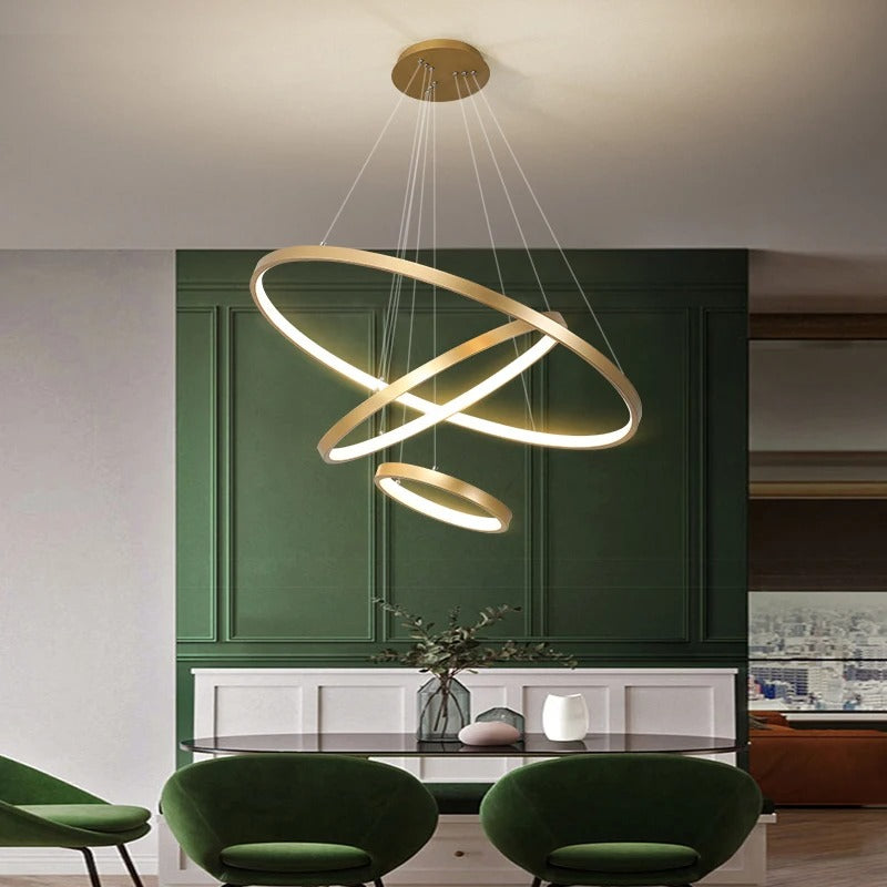 Modern LED Pendant Lamp multiple Rings