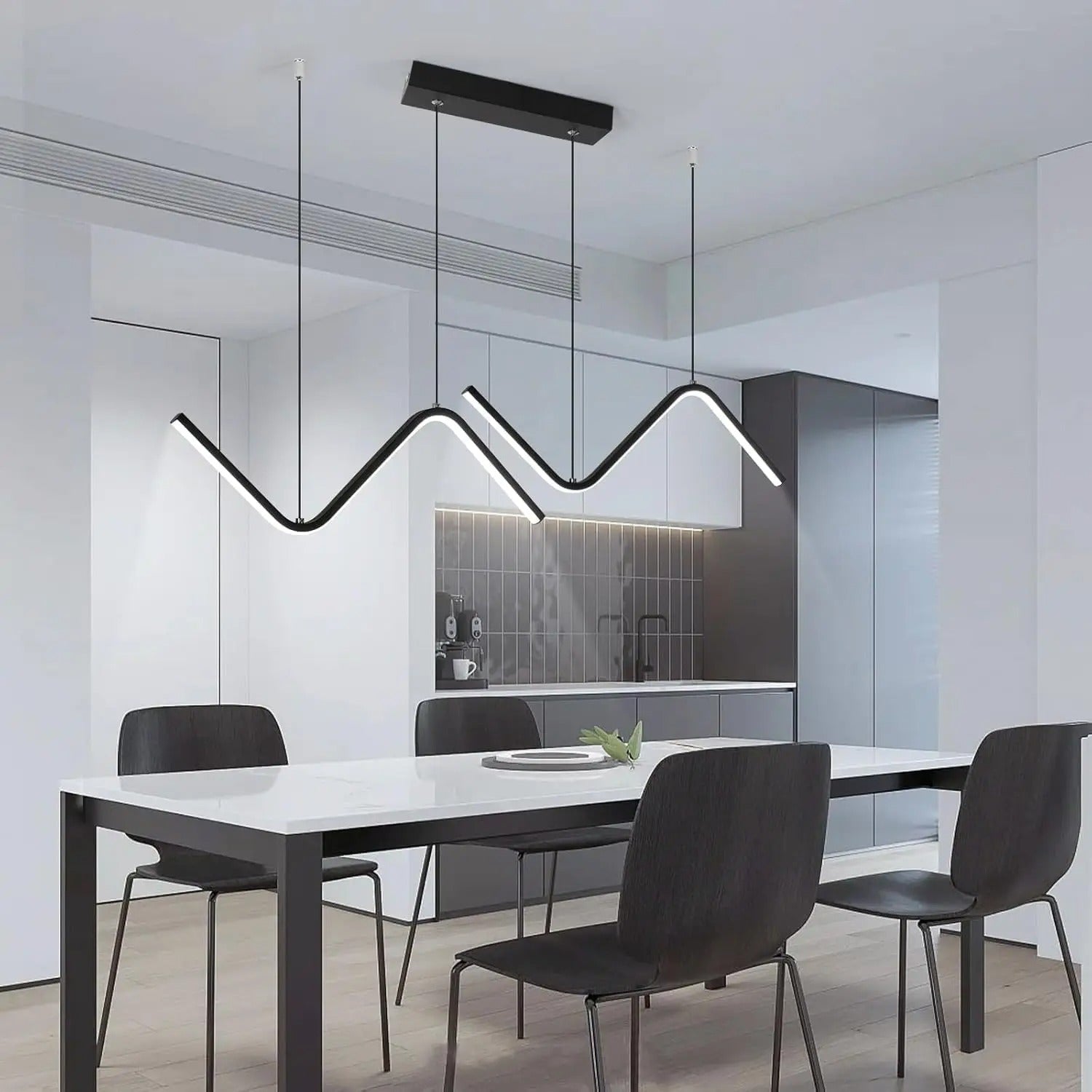 Modern LED Pendant Light | 90cm Dual Arm Design