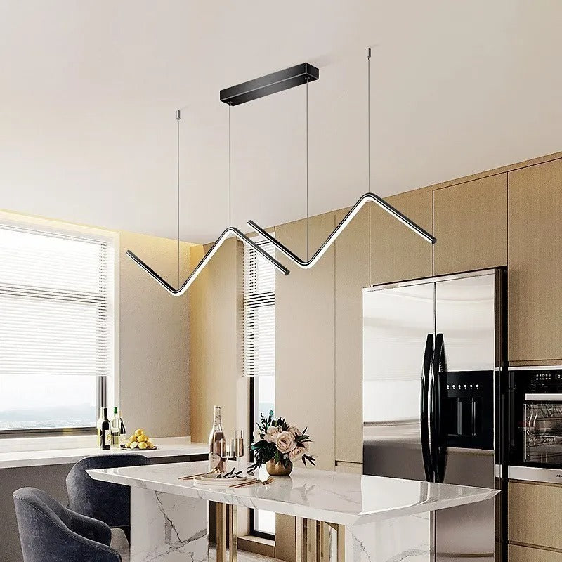 Modern LED Pendant Light | 90cm Dual Arm Design