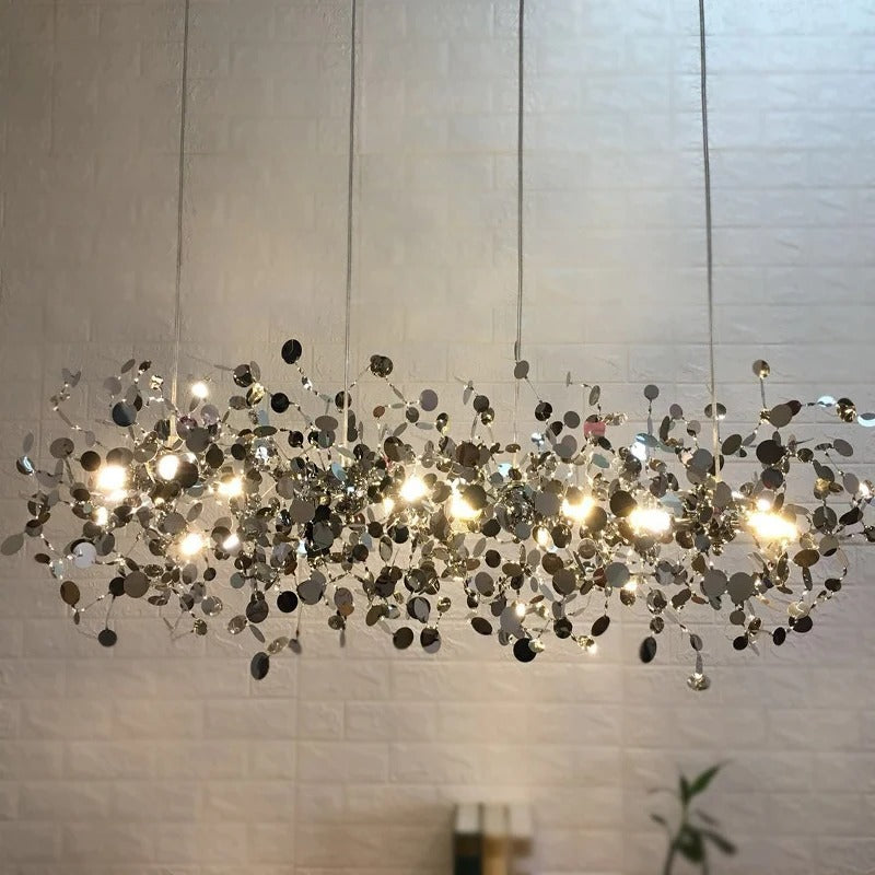 Modern LED Chandelier – Metal – 45x45cm