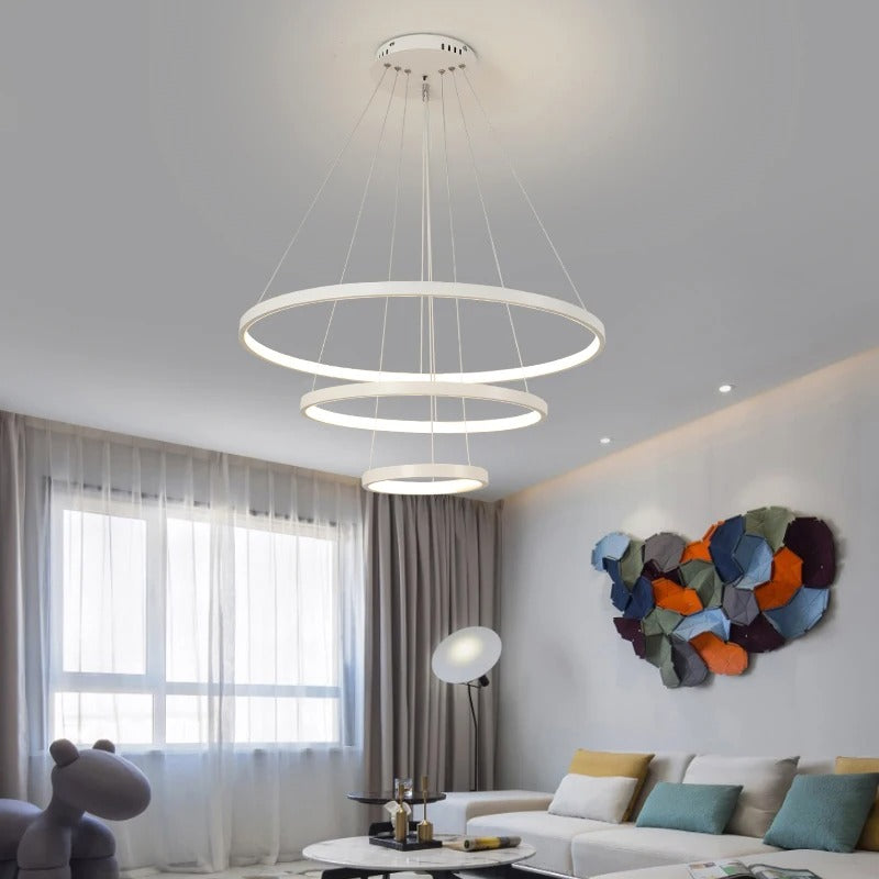 Modern LED Pendant Lamp multiple Rings
