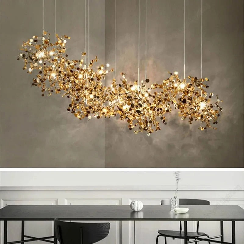Modern LED Chandelier – Metal – 45x45cm