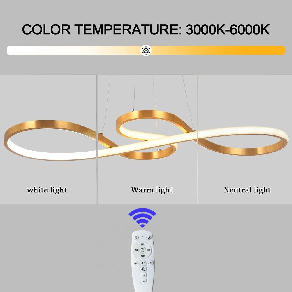 Modern LED Pendant Lamp Rings