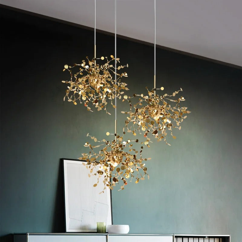 Modern LED Chandelier – Metal – 45x45cm