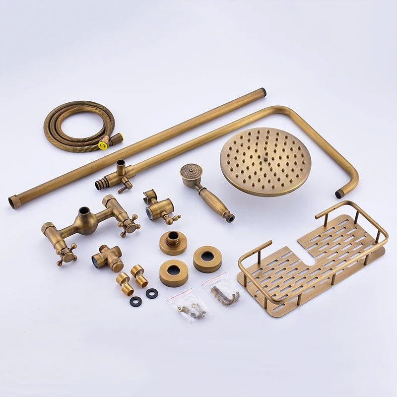 Rain Shower Brass Shower Faucet – Thermostatic Adjustable