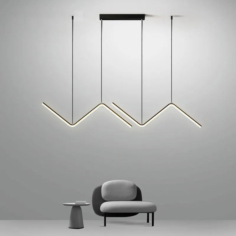 Modern LED Pendant Light | 90cm Dual Arm Design