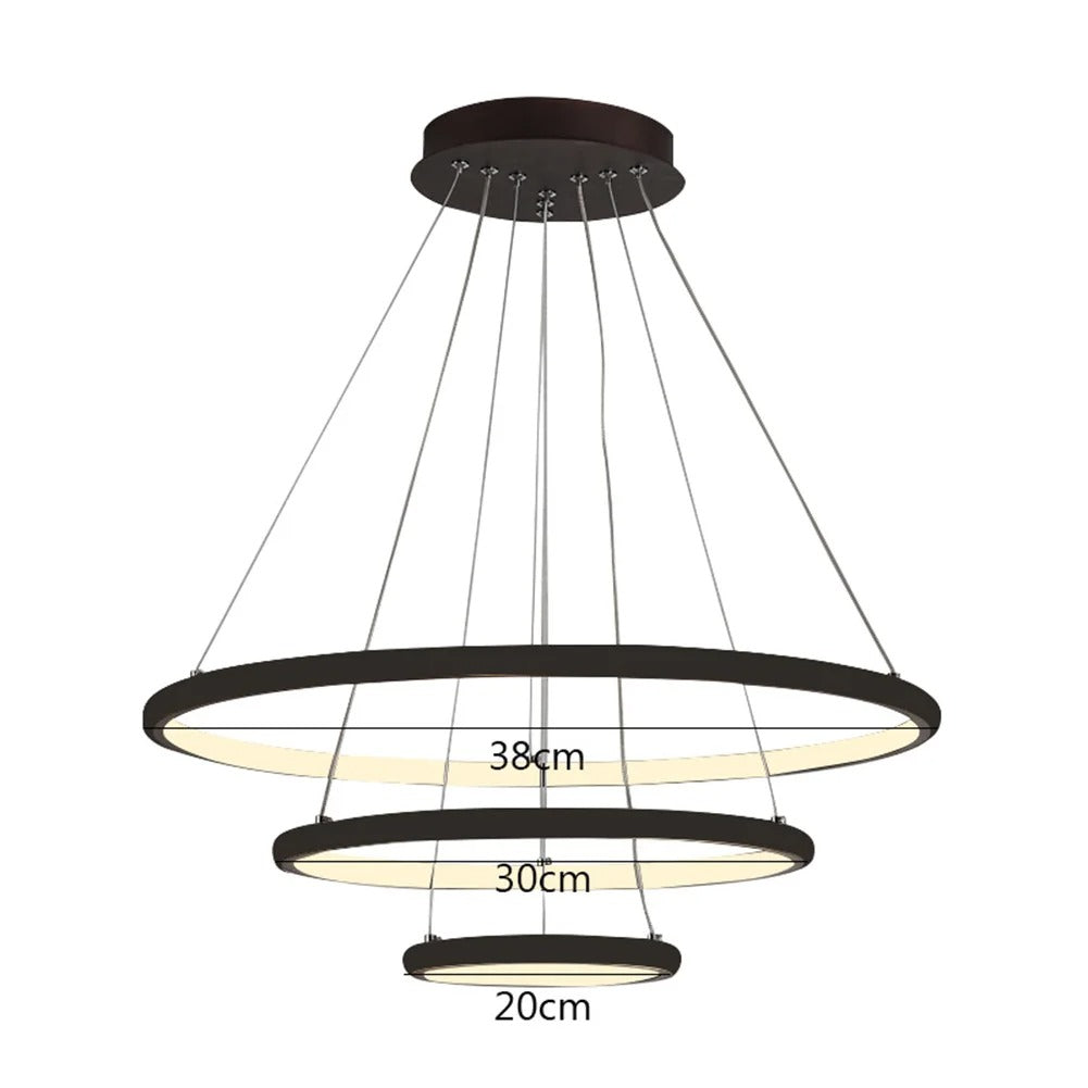 Modern LED Pendant Lamp multiple Rings
