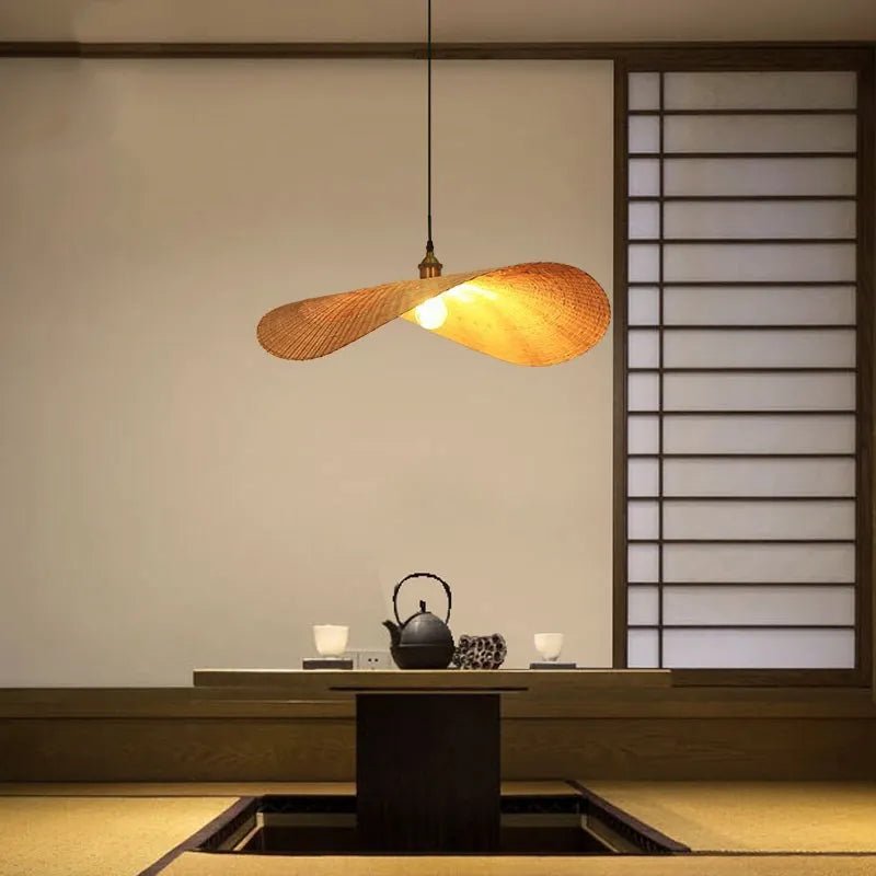 Modern Asian Handmade Bamboo Weaving pendant lamp. - Act Design Shop