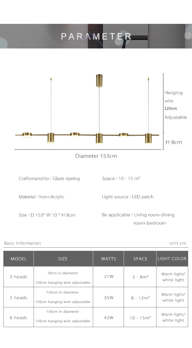 Modern LED Ceiling Light - Multi lights - Act Design Shop