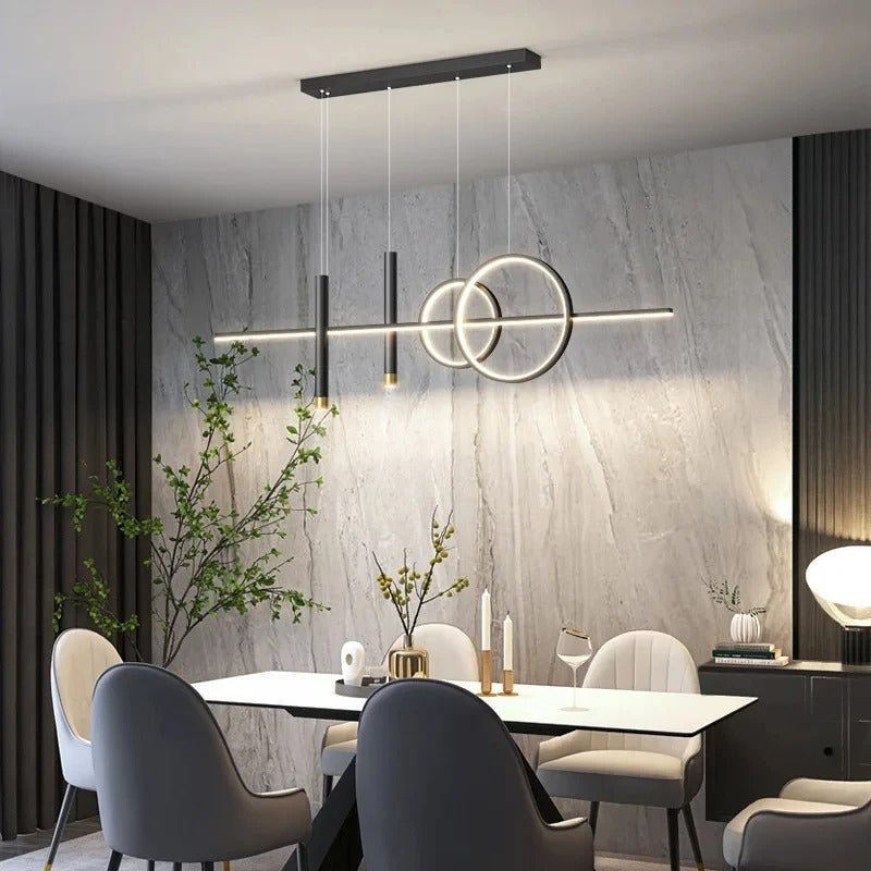Modern LED Pendant Light – 100 cm Dining Table Lighting | Restaurant & Living Room Lamp - Act Design Shop