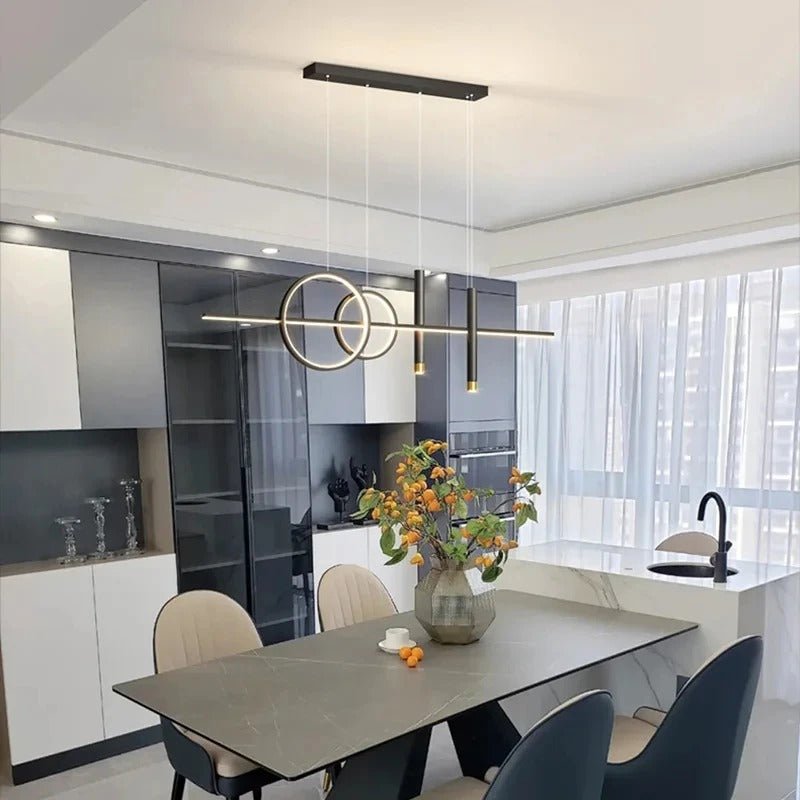 Modern LED Pendant Light – 100 cm Dining Table Lighting | Restaurant & Living Room Lamp - Act Design Shop