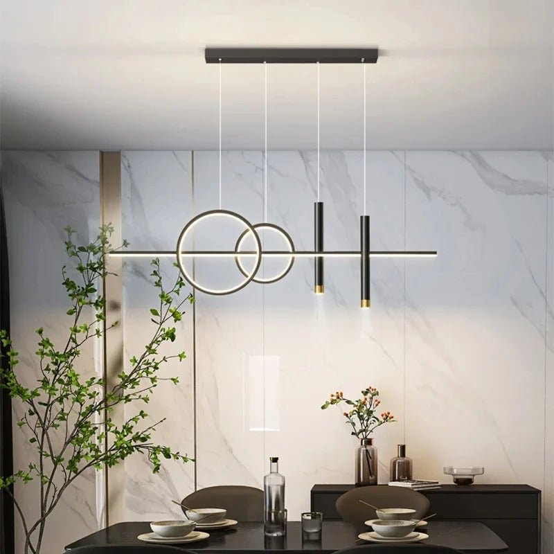 Modern LED Pendant Light – 100 cm Dining Table Lighting | Restaurant & Living Room Lamp - Act Design Shop