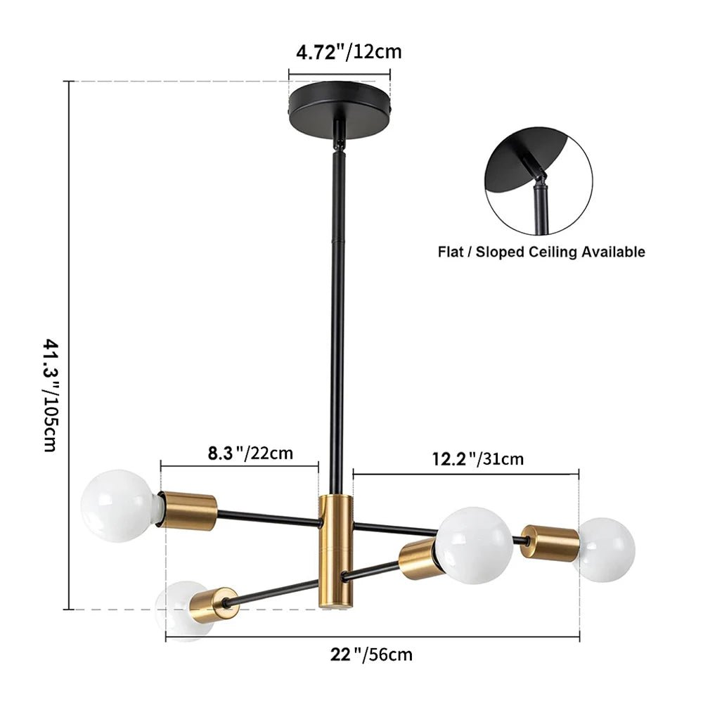 Modern Sputnik LED Chandelier – Pendant Lamp - Act Design Shop