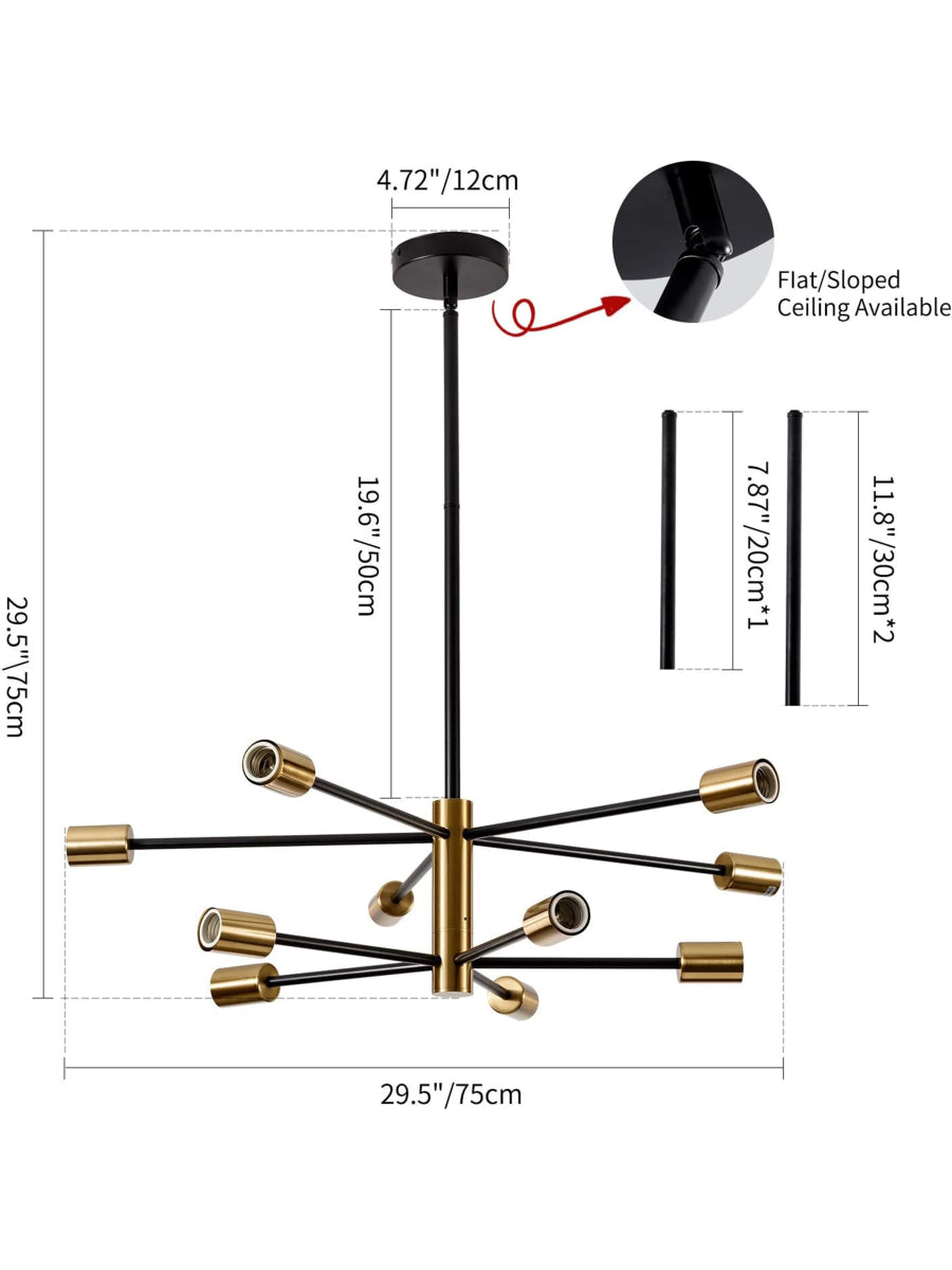 Modern Sputnik LED Chandelier – Pendant Lamp - Act Design Shop