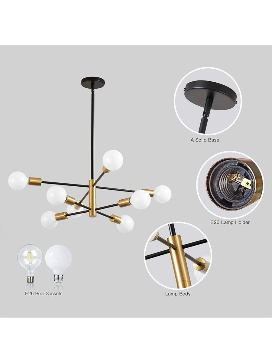 Modern Sputnik LED Chandelier – Pendant Lamp - Act Design Shop