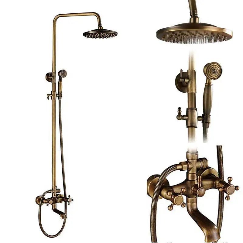 Rain Shower Brass Shower Faucet – Thermostatic Adjustable - Act Design Shop