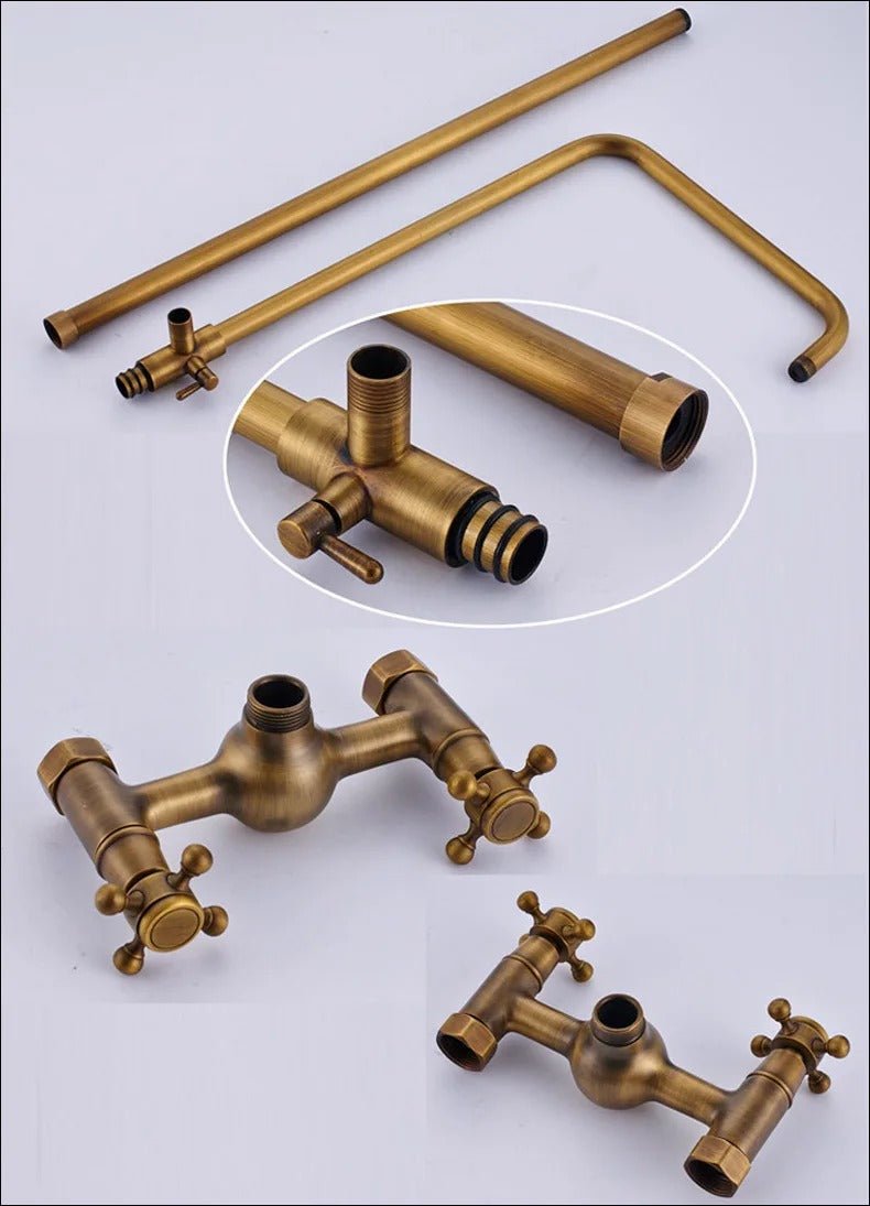 Rain Shower Brass Shower Faucet – Thermostatic Adjustable - Act Design Shop