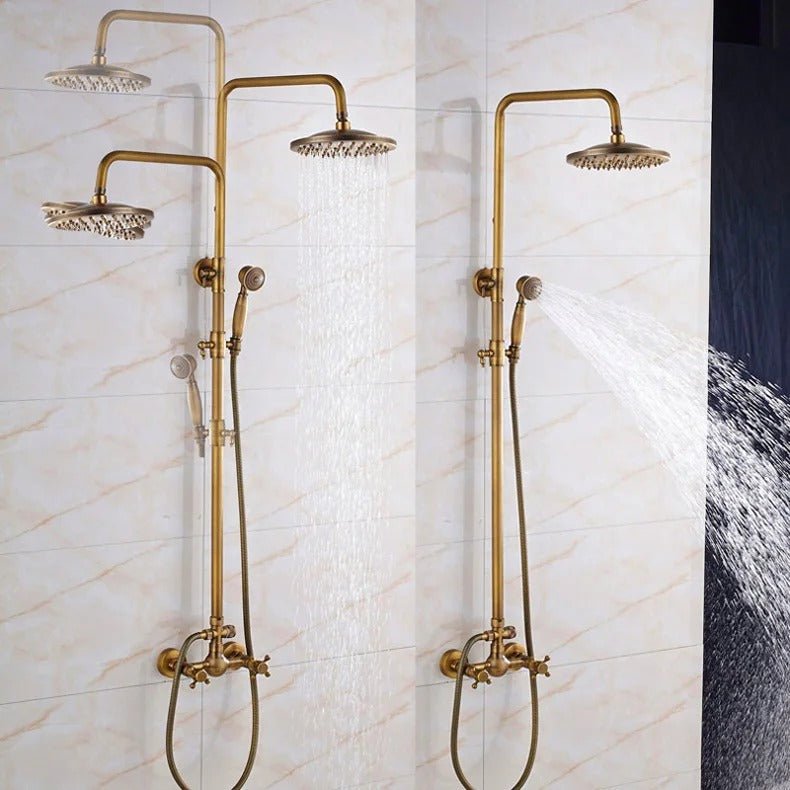 Rain Shower Brass Shower Faucet – Thermostatic Adjustable - Act Design Shop