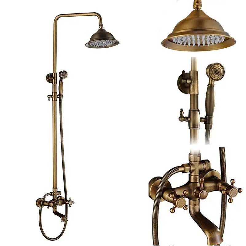 Rain Shower Brass Shower Faucet – Thermostatic Adjustable - Act Design Shop