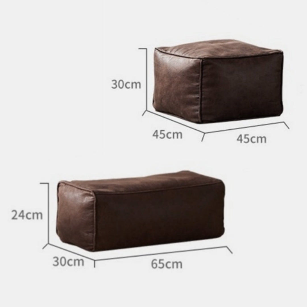 Wagrex – Loveseat Sitzsack Sessel Modern Rund Retro-Leder