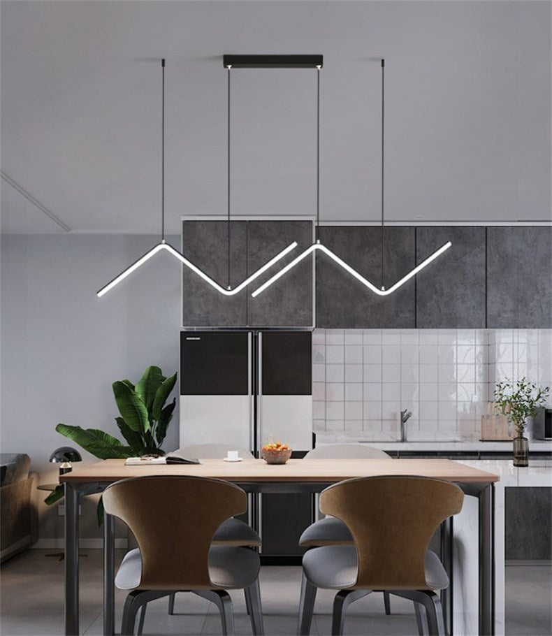 Modern LED Pendant Light | 90cm Dual Arm Design