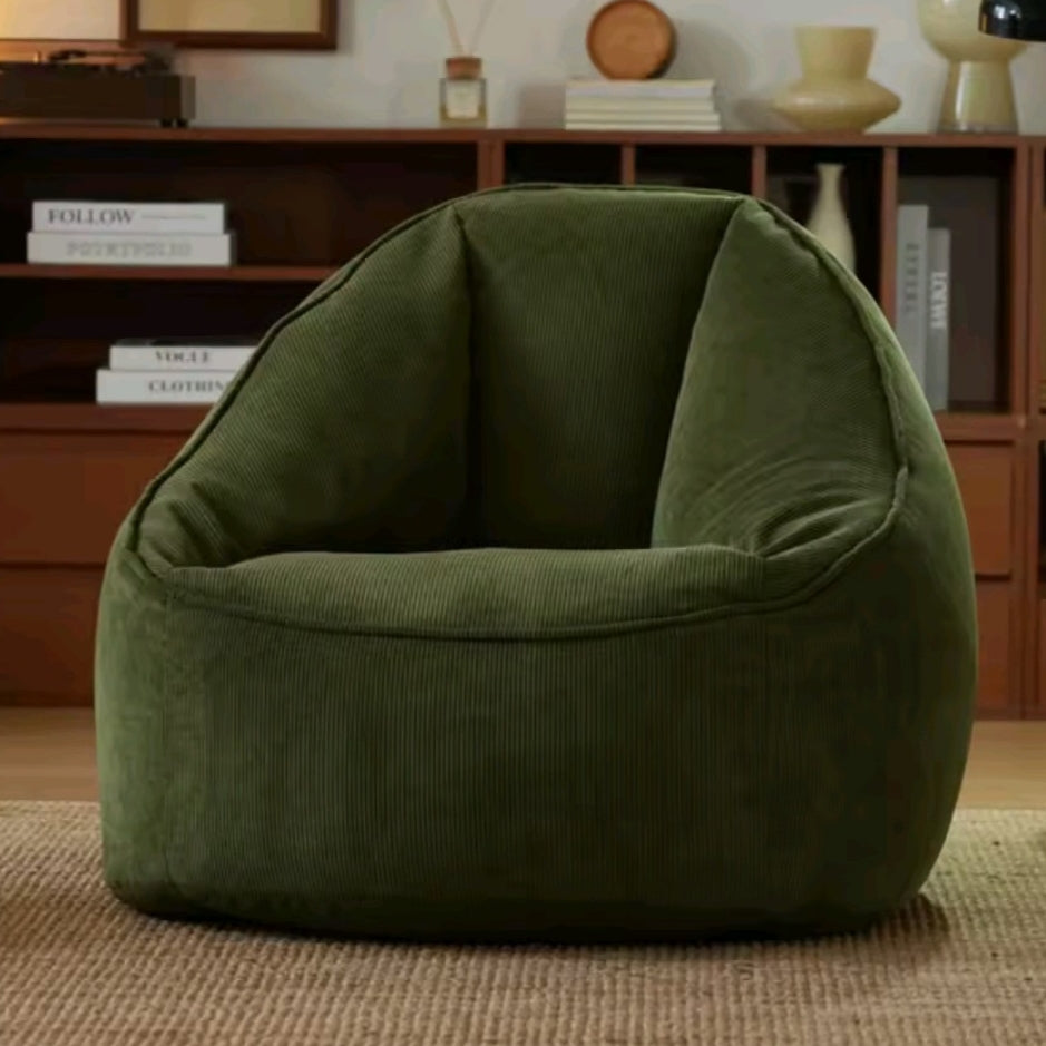 Beanbag pod chair corduroy