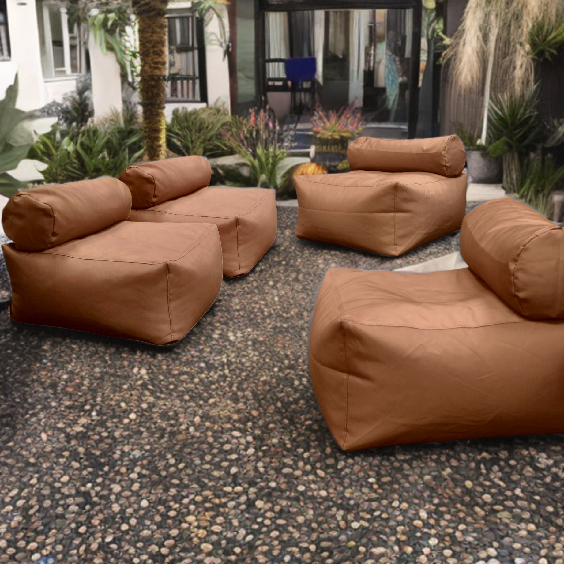 Waterproof Outdoor Beanbag Garden Lounge Set