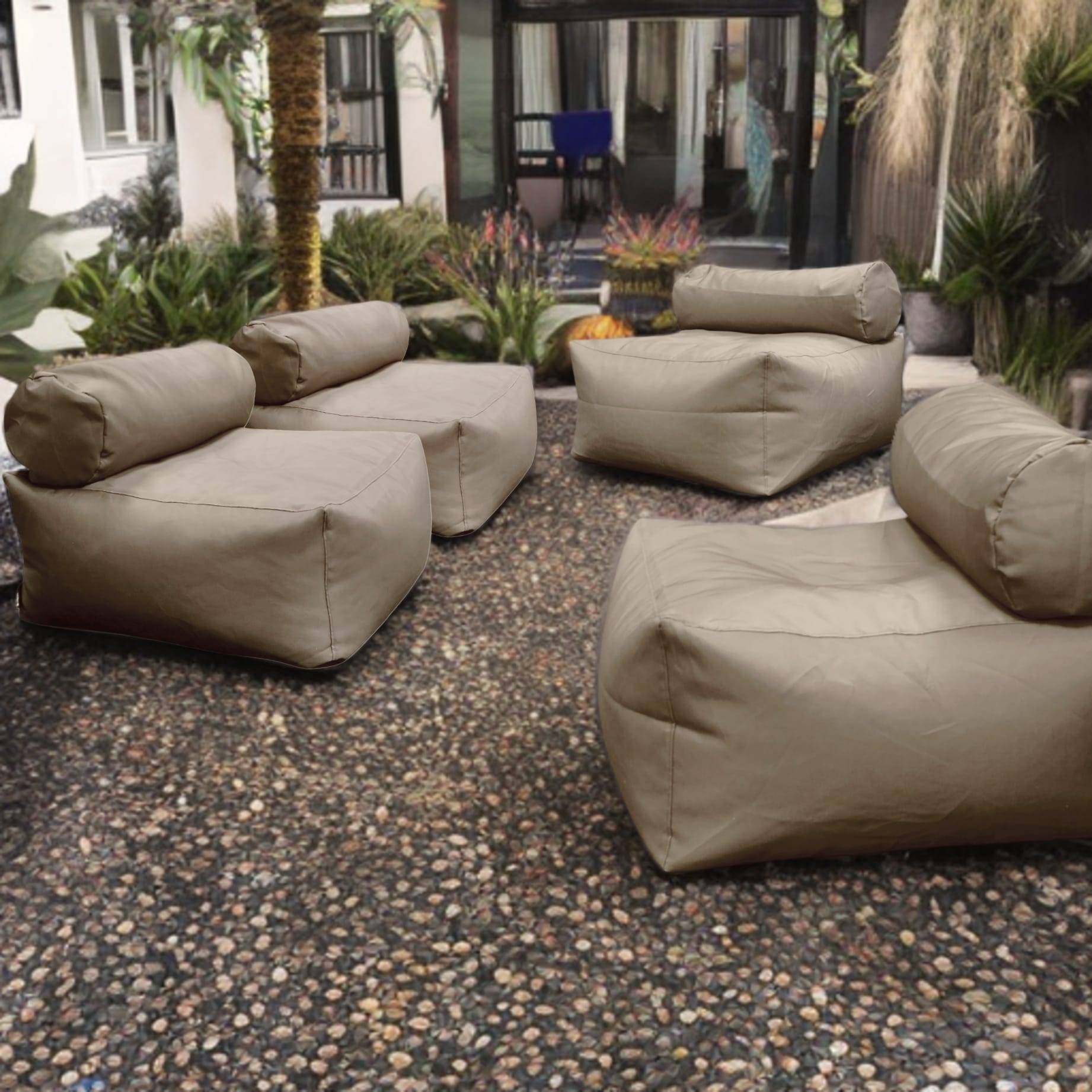 Waterproof Outdoor Beanbag Garden Lounge Set