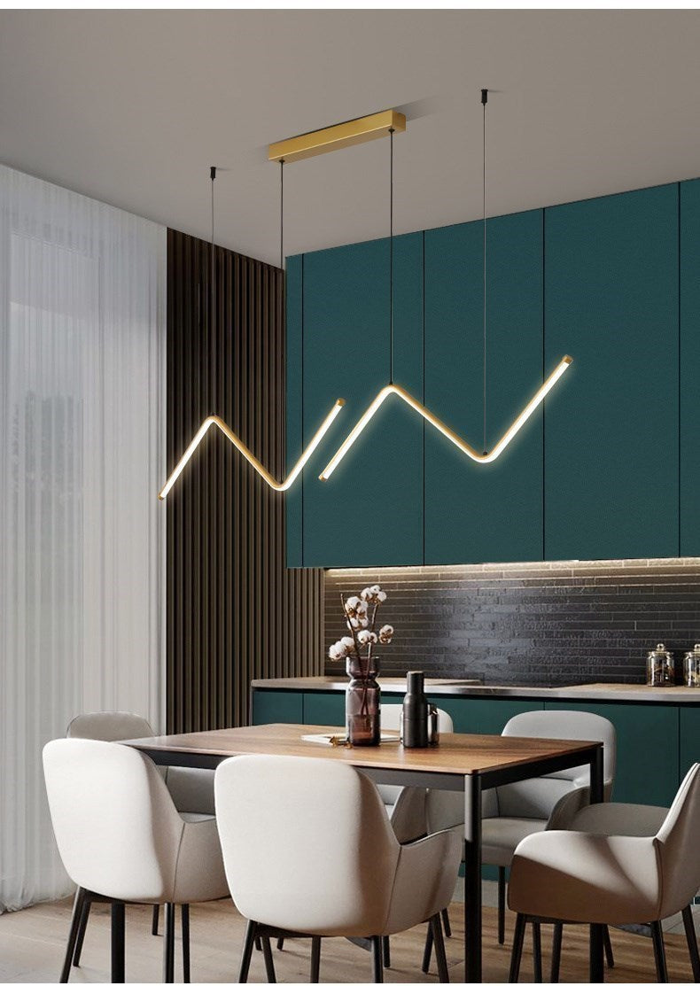 Modern LED Pendant Light | 90cm Dual Arm Design