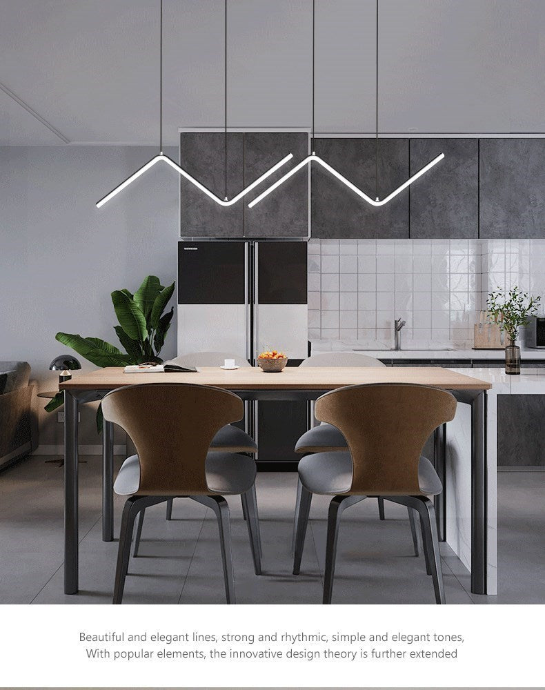 Modern LED Pendant Light | 90cm Dual Arm Design