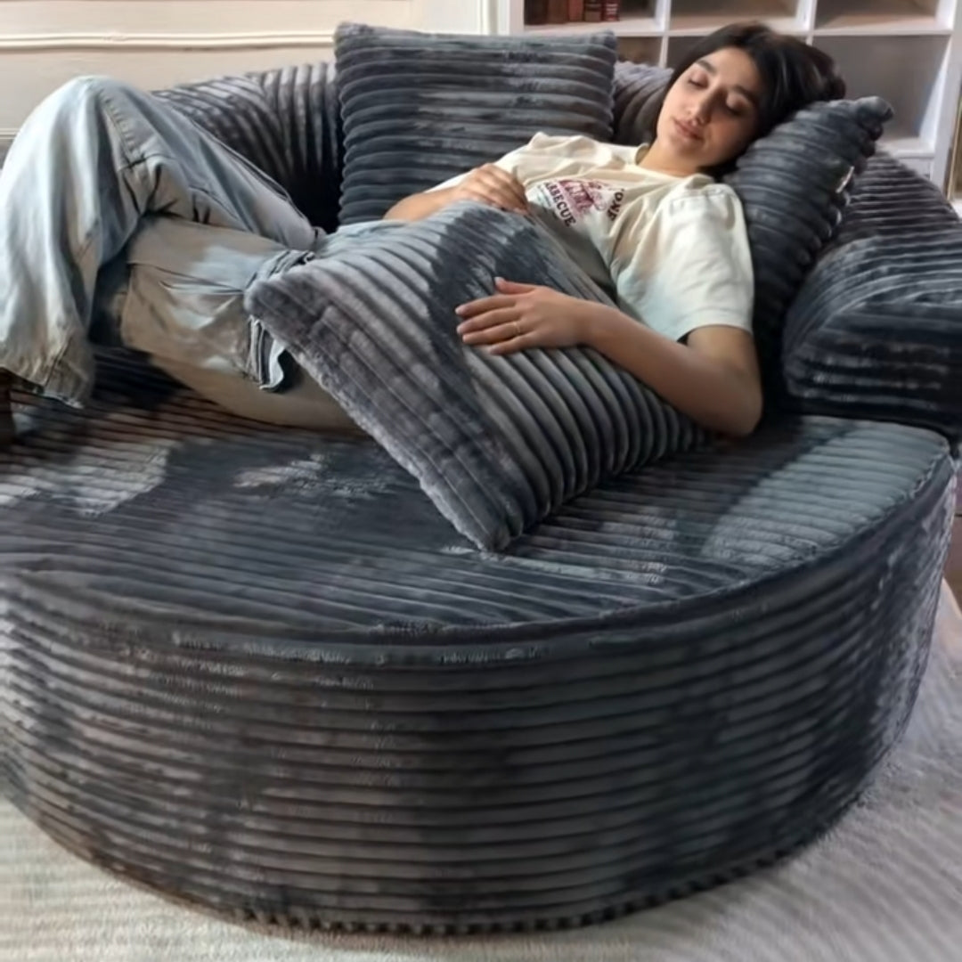 Zweisitzer-Sofa aus weichem Cord