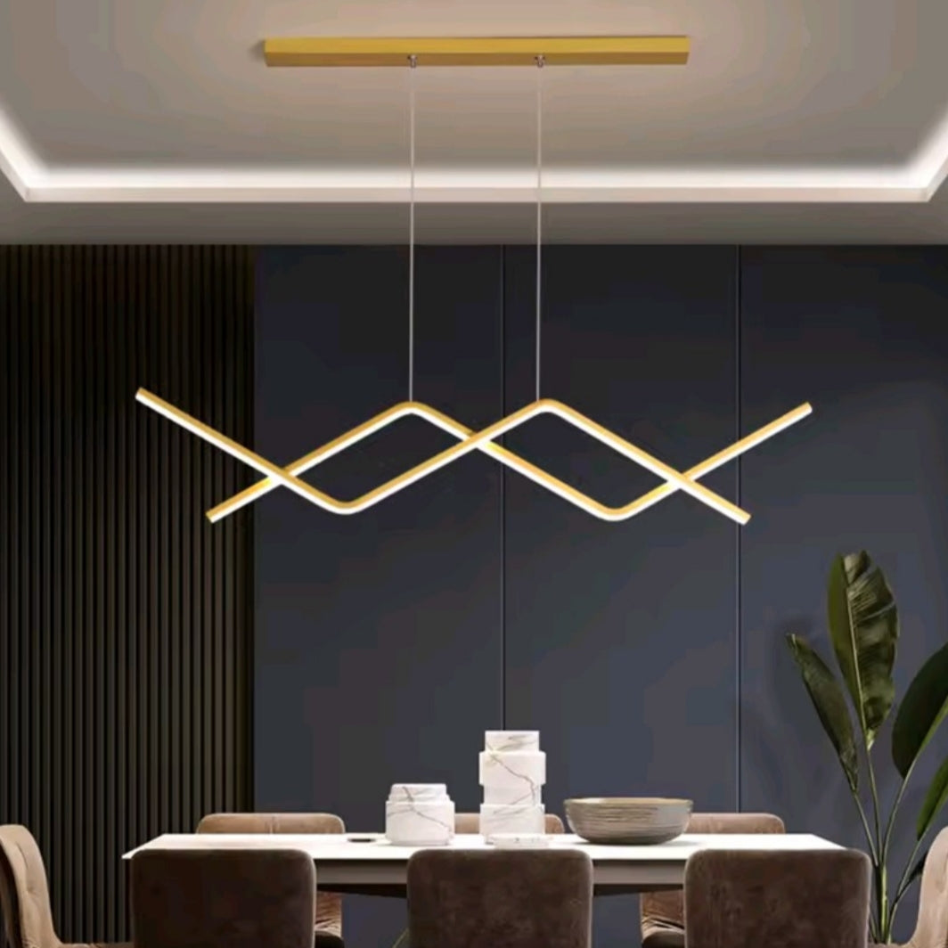 Modern LED Pendant Light | 90cm Dual Arm Design