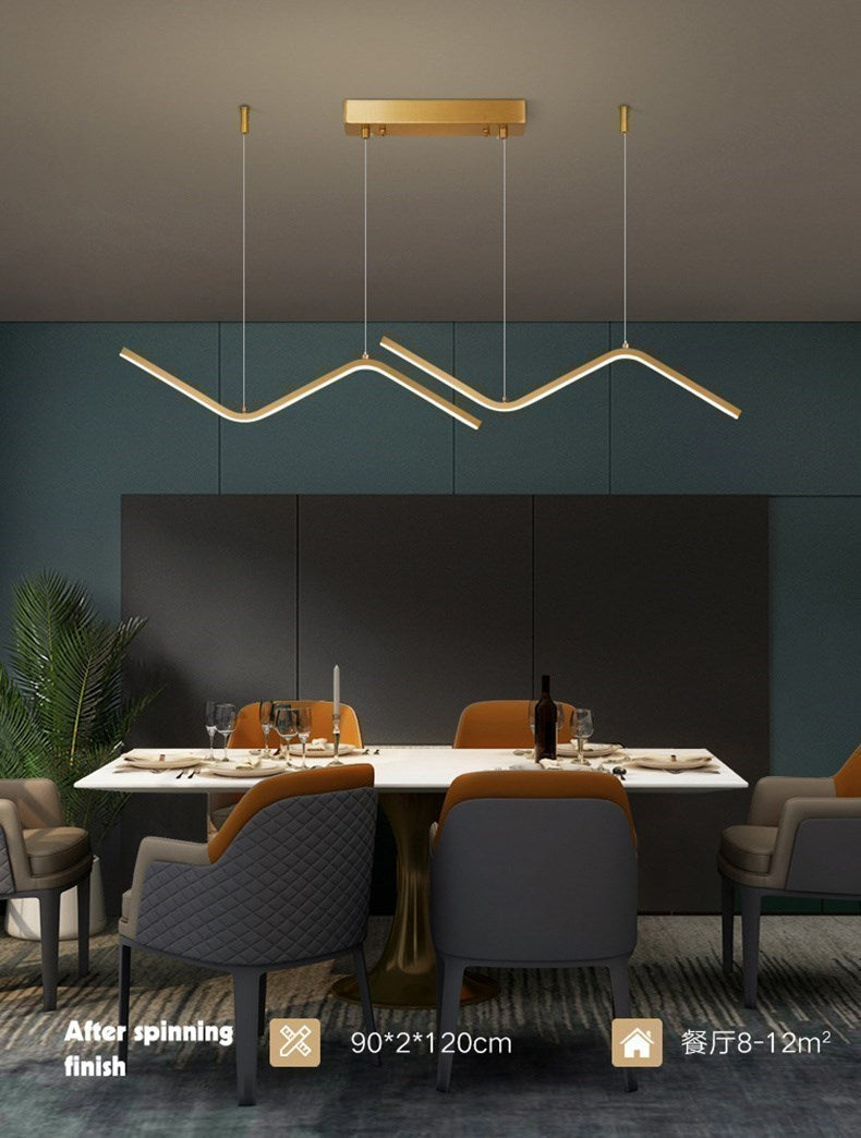 Modern LED Pendant Light | 90cm Dual Arm Design