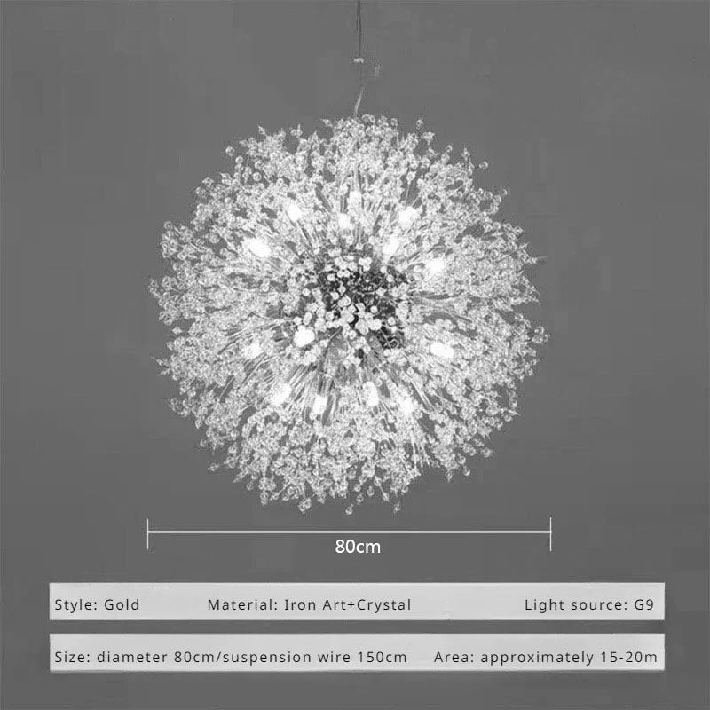 Dandelion Crystal Chandelier Pendant Light