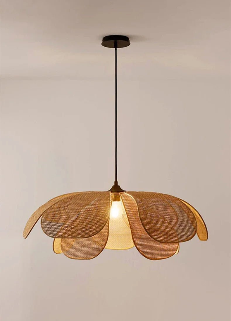 Stijlvolle Gewoven Bloem Hanglamp eettafel woonkamer - Act Design Shop