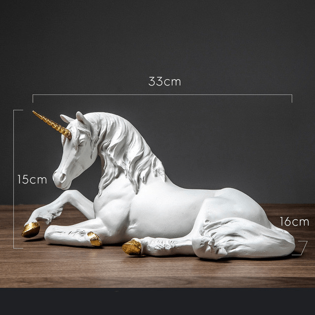 Unicorn sculpture resin home decor - Act Design Shop