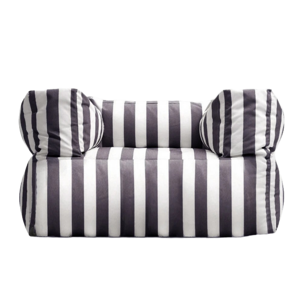 Wagrex - Waterproof Garden Lounge Chair - Outdoor Beanbag for Patio Striped