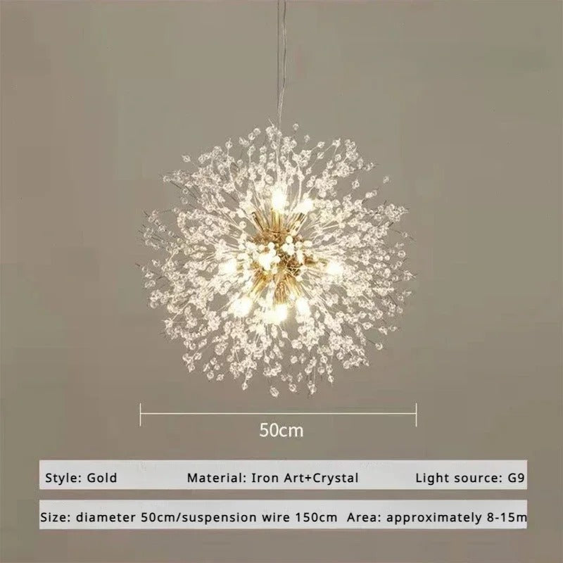 Dandelion Crystal Chandelier Pendant Light