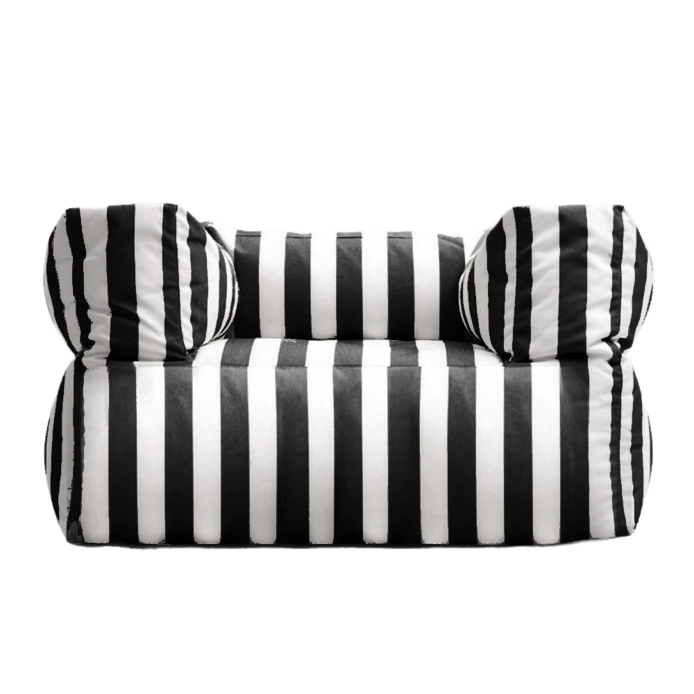 Wagrex - Waterproof Garden Lounge Chair - Outdoor Beanbag for Patio Striped