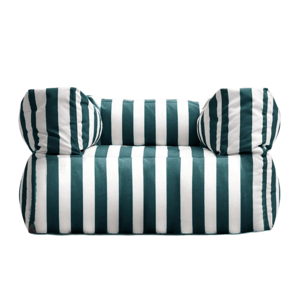Wagrex - Waterproof Garden Lounge Chair - Outdoor Beanbag for Patio Striped