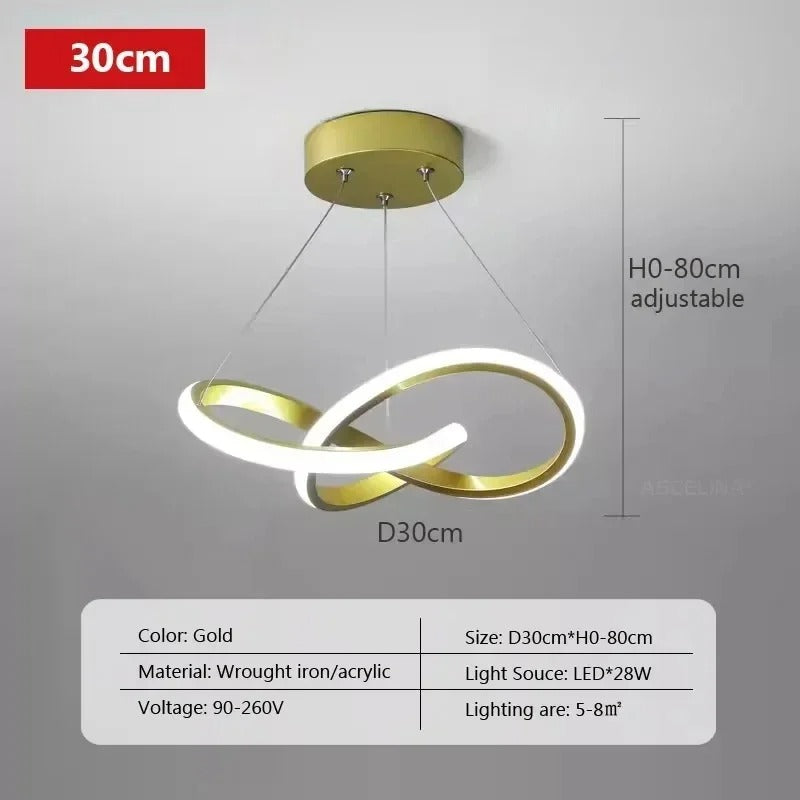 Compact Clover Design LED Ceiling Light