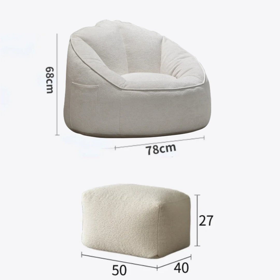 Wagner - Beanbag Loveseat Round - Act Design Shop
