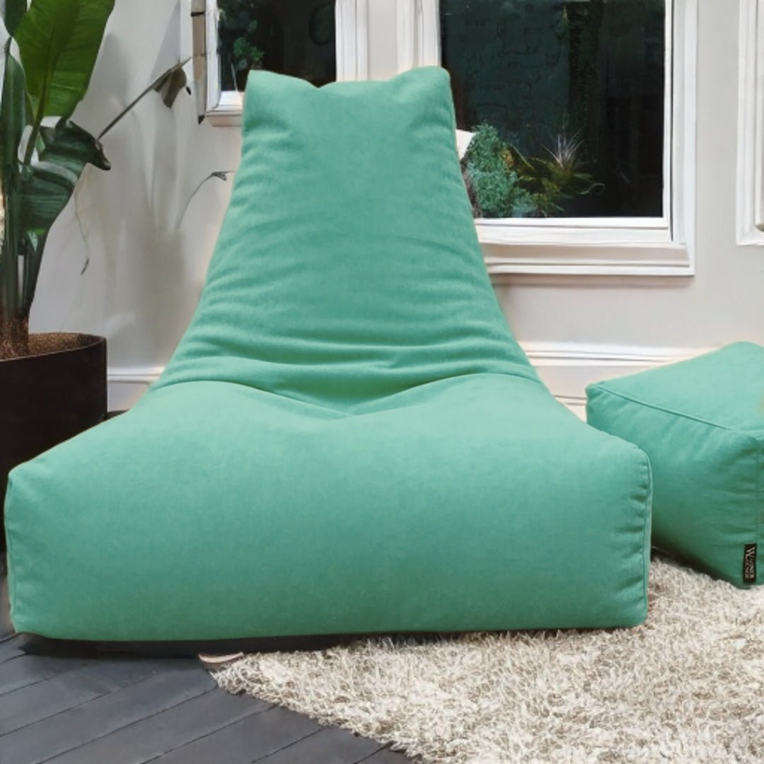 Wagner Beanbag with Headrest velvet new - Act Design Shop