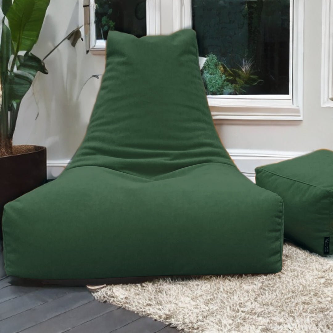 Wagner Beanbag with Headrest velvet new - Act Design Shop