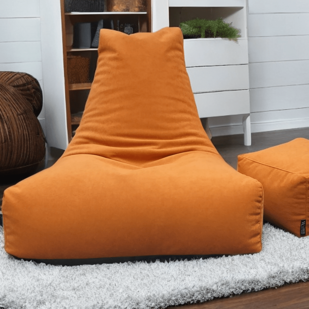 Wagner Beanbag with Headrest velvet new - Act Design Shop